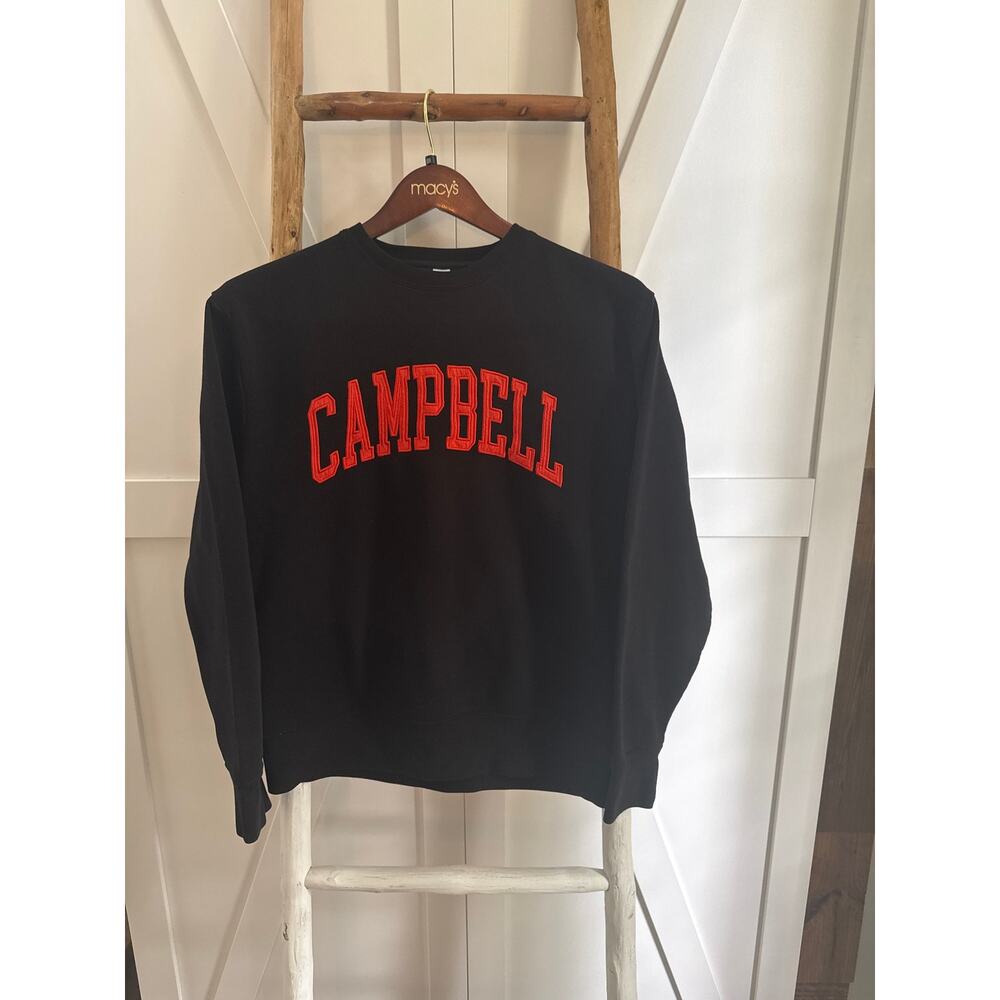 Campbell University Camels Black and Orange Sweatshirt ZooZatz M Women’s